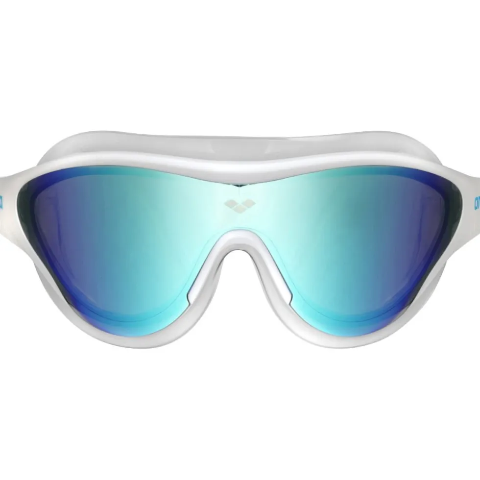 arena The One Mask Mirror Zwembril - Blauw/Wit/Zwart