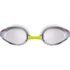 arena Tracks JR Mirror Zwembril Kinderen - Zilver/Wit/Fuchsia