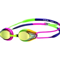arena Tracks JR Mirror Zwembril Kinderen - Violet/Fuchsia/Groen
