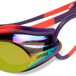 Zwembrillen|Zwembrillen < arena Tracks Mirror Zwembril - Copper/Plum/Bright Coral