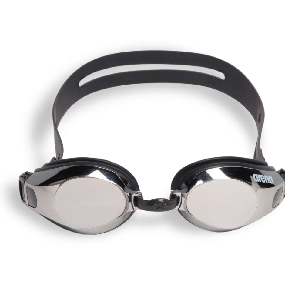 Zwembrillen|Zwembrillen < arena Zoom X-Fit Mirror Zwembril - Zilver/Zwart/Zwart