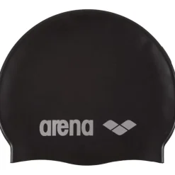 arena Badmuts - Classic Silicone - Zwart/Zilver