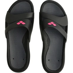arena Nina Badslippers Dames - Black-Dark Grey-Black