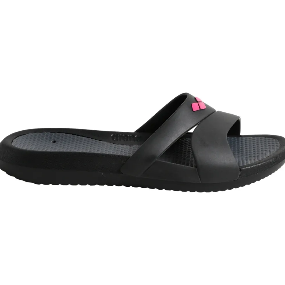 arena Nina Badslippers Dames - Black-Dark Grey-Black