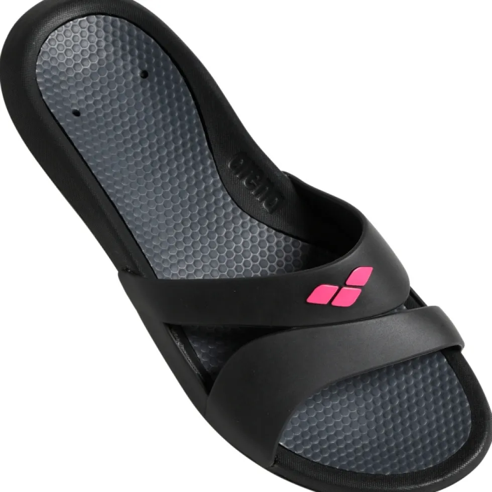 arena Nina Badslippers Dames - Black-Dark Grey-Black