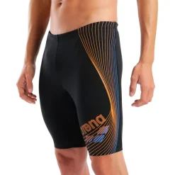 arena Performance Design Zwem Jammer Mannen - Black/Team Orange/Turquoise
