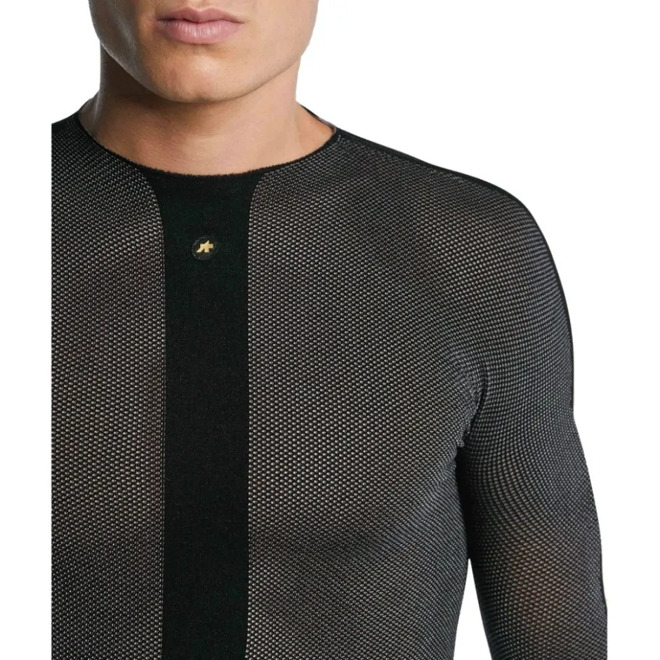 Ondershirts < ASSOS GTO DermaSensor Lente Herfst Hemd met Lange Mouwen Heren - black seres