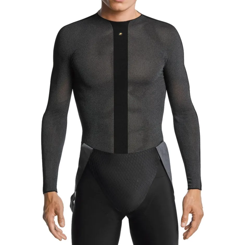 Ondershirts < ASSOS GTO DermaSensor Lente Herfst Hemd met Lange Mouwen Heren - black seres