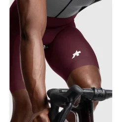 Assos MILLE GT S11 Fietsshort met bretels Heren - burgundy red