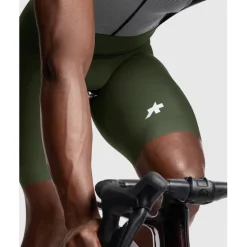 Assos MILLE GT S11 Fietsshort met bretels Heren - moss green
