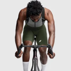 Assos MILLE GT S11 Fietsshort met bretels Heren - moss green
