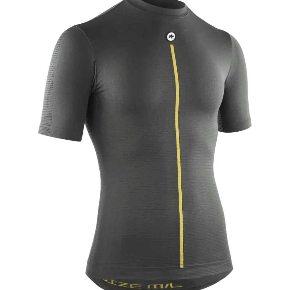 Assos P1 Lente Herfst Hemd met Korte Mouwen Heren - anthracite grey