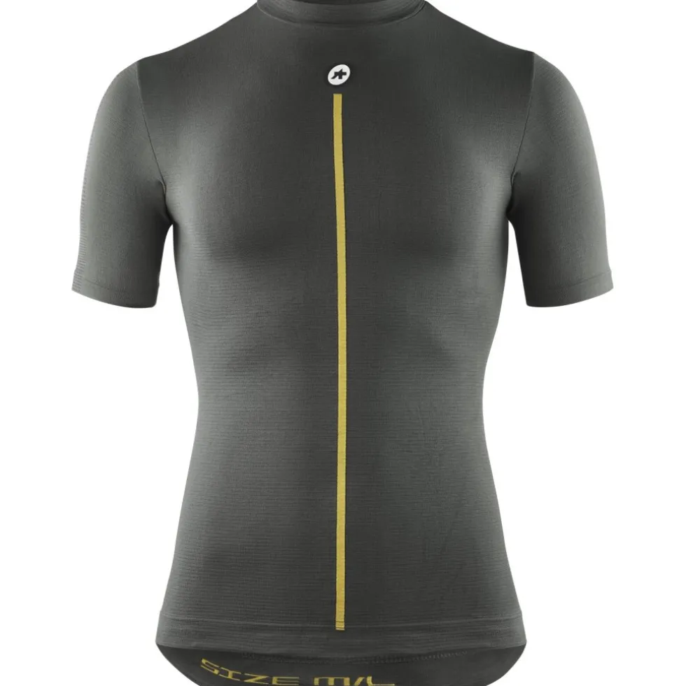 Assos P1 Lente Herfst Hemd met Korte Mouwen Heren - anthracite grey