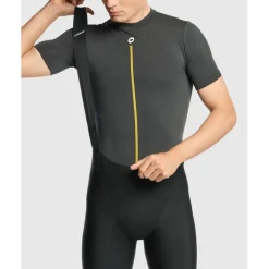 Assos P1 Lente Herfst Hemd met Korte Mouwen Heren - anthracite grey