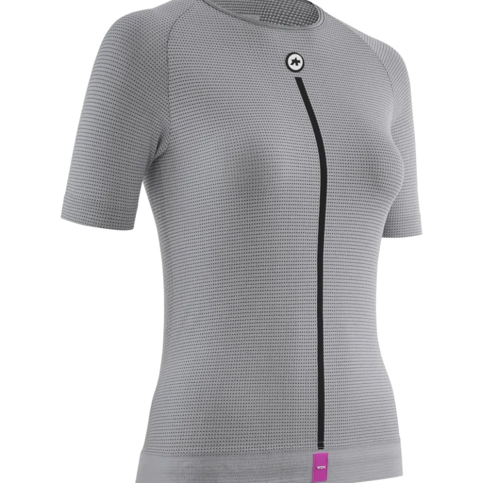 Ondershirts < ASSOS P1 Zomer Hemd met Korte Mouwen Dames - grey seres