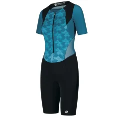 Assos TRIATOR Racebody met Korte Mouwen Dames - adamant blue