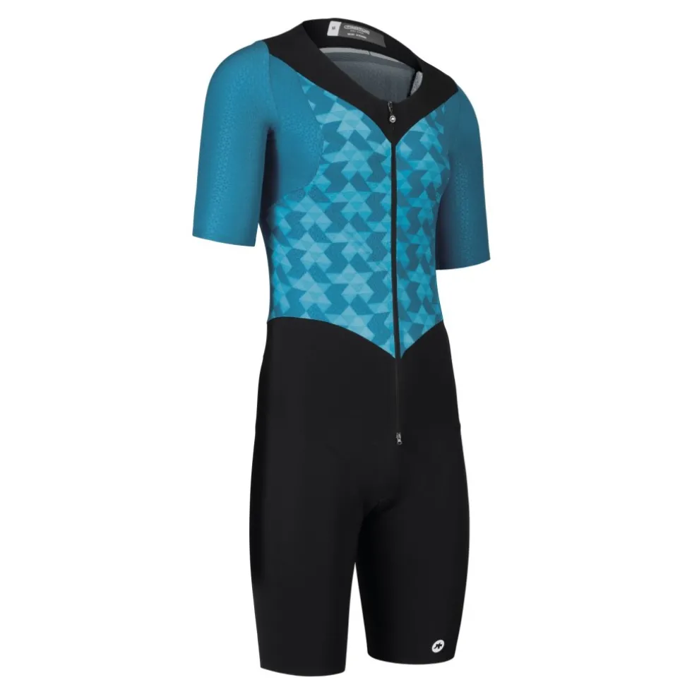Assos TRIATOR Racebody met Korte Mouwen Heren - adamant blue