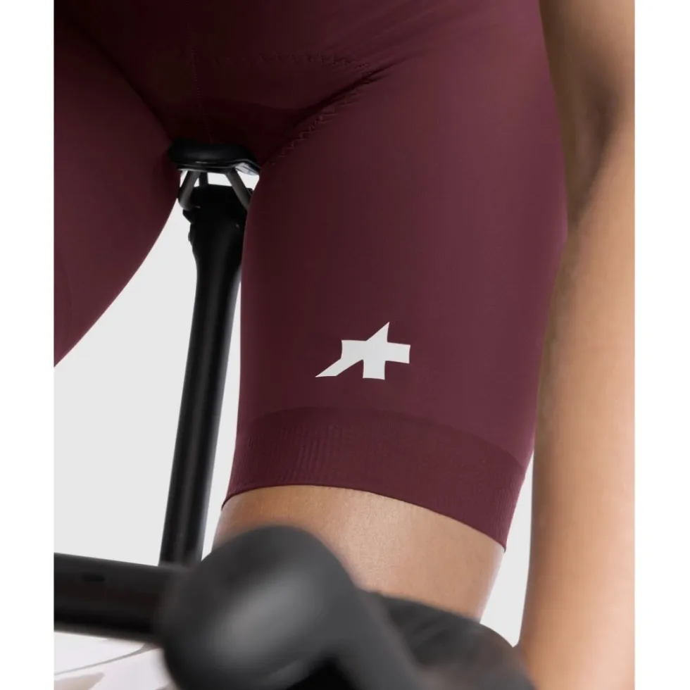 Assos UMA GT S11 Fietsshort met bretels Dames - burgundy red
