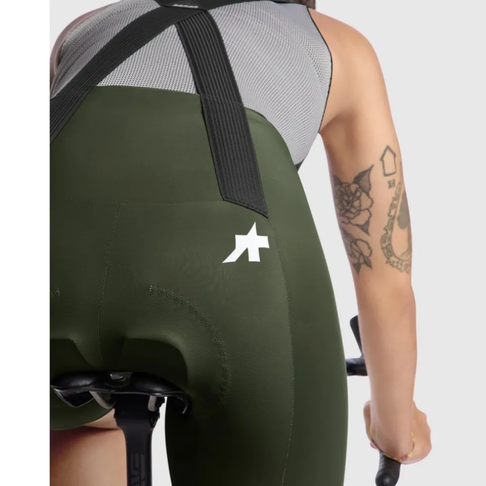 Assos UMA GT S11 Fietsshort met bretels Dames - moss green