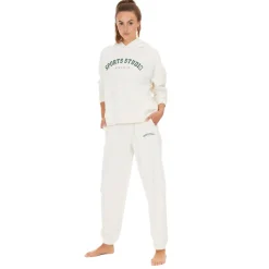 Broeken & Rokken < Athlecia Studio Joggingbroek Dames - Whisper White