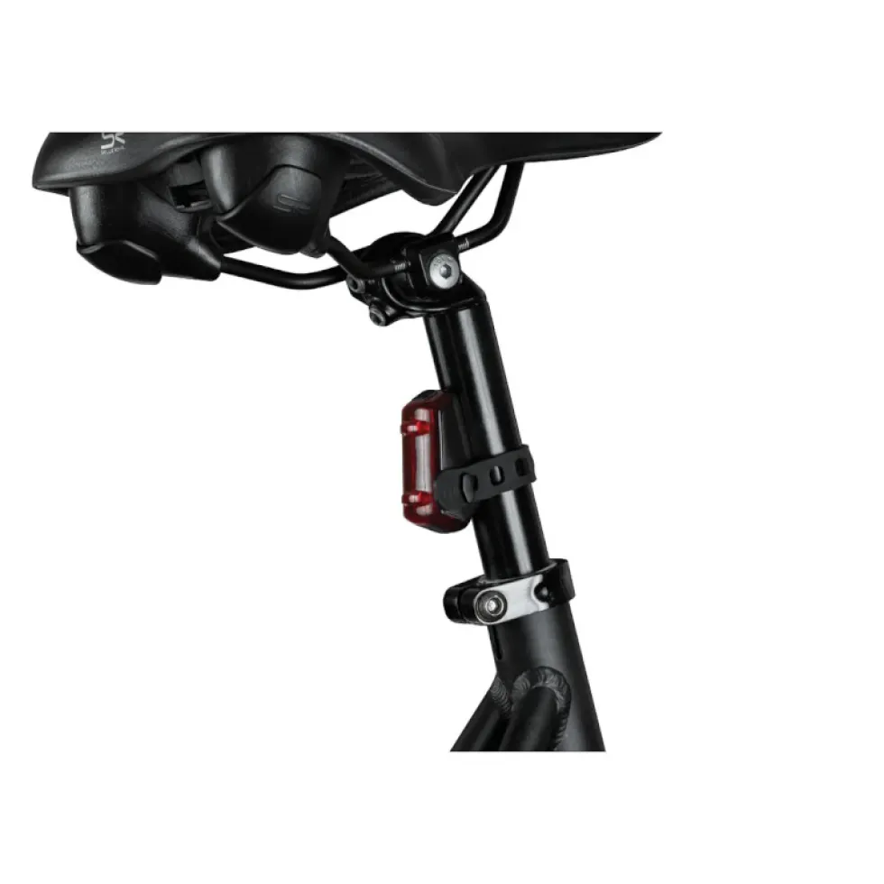 AXA Dwn 50 Fietslamp Vooraan + Dwn Rear Brake Light Fietslamp Achteraan - zwart