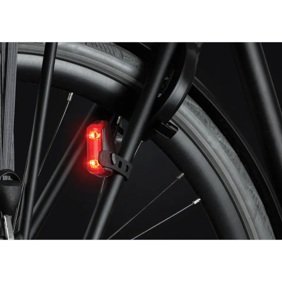AXA Dwn 50 Fietslamp Vooraan + Dwn Rear Brake Light Fietslamp Achteraan - zwart