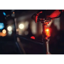 AXA Dwn 100 Fietslamp Vooraan + Dwn Rear Brake Light Fietslamp Achteraan - zwart