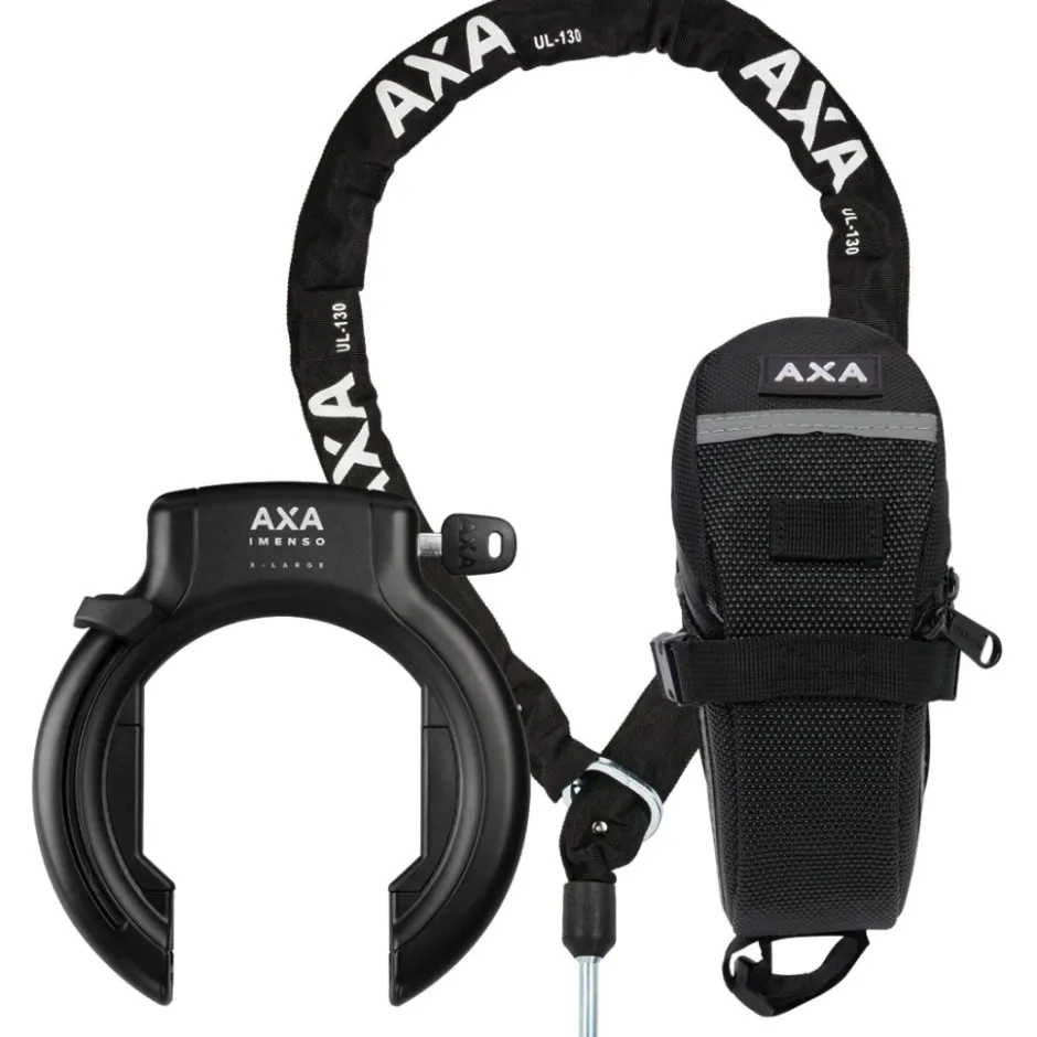 Ringsloten < AXA Imenso X Large Retractable + ULC 130 cm + Bag Frameslot Set