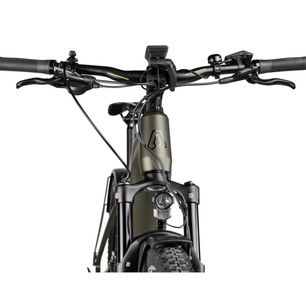 Axess Force Pro Allroad - 29" E-MTB - 2025 - olive matt/black/lime