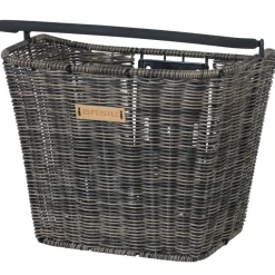 Stuurmanden < Basil Bremen Rattan Look KF Fietsmand - Voor - 27L - dark brown