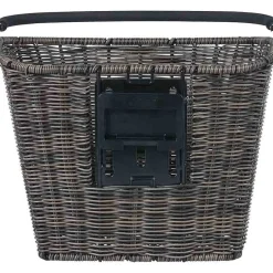 Stuurmanden < Basil Bremen Rattan Look KF Fietsmand - Voor - 27L - dark brown