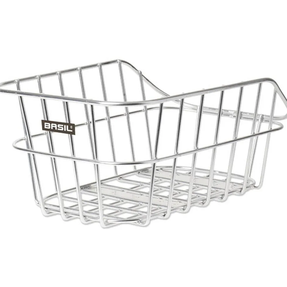 Basil Cento Alu Fietsmand 31L - aluminium