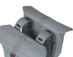 Basil City Dubbele Bagagetas (Paar) - 2x16L - grijs