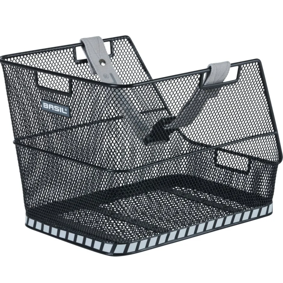 Achtermanden < Basil Class Rear School Bag Basket - black
