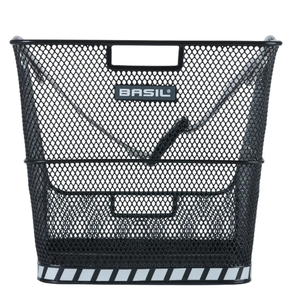 Achtermanden < Basil Class Rear School Bag Basket - black