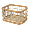 Achtermanden < Basil Green Life Rattan Fietsmand 18L - natural brown