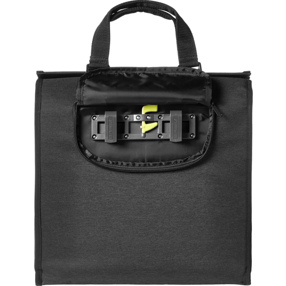 Bagagedragertassen < Basil Mira Shopper - 17L - zwart