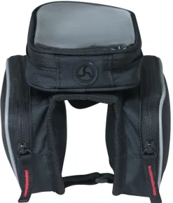 Frametassen|Top Tube Bag < Basil Sport Design Double M Tas voor de Bovenbuis - zwart