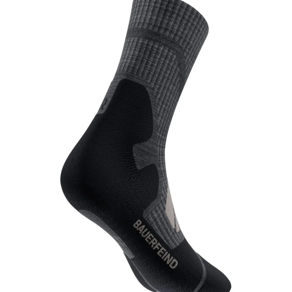 Sokken|Sokken < Bauerfeind Outdoor Merino Mid Cut Sokken Heren - lava grey