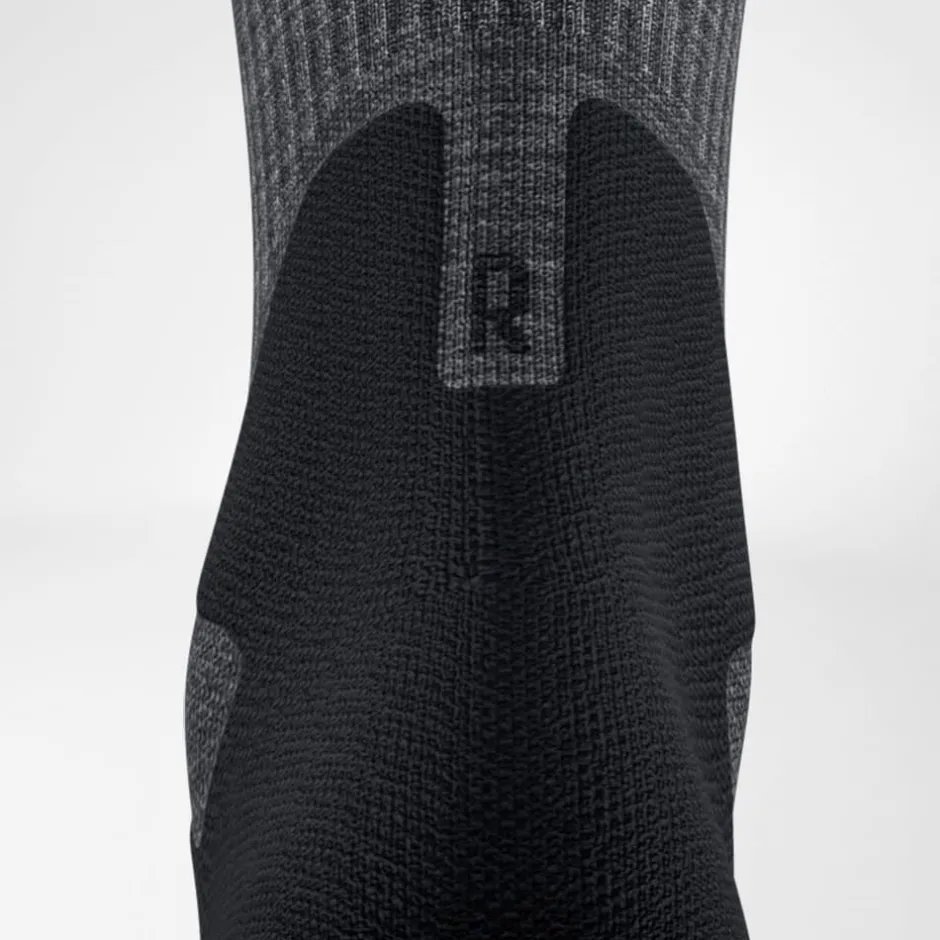 Sokken|Sokken < Bauerfeind Outdoor Merino Mid Cut Sokken Heren - lava grey