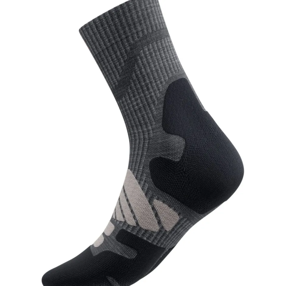 Sokken|Sokken < Bauerfeind Outdoor Merino Mid Cut Sokken Heren - lava grey