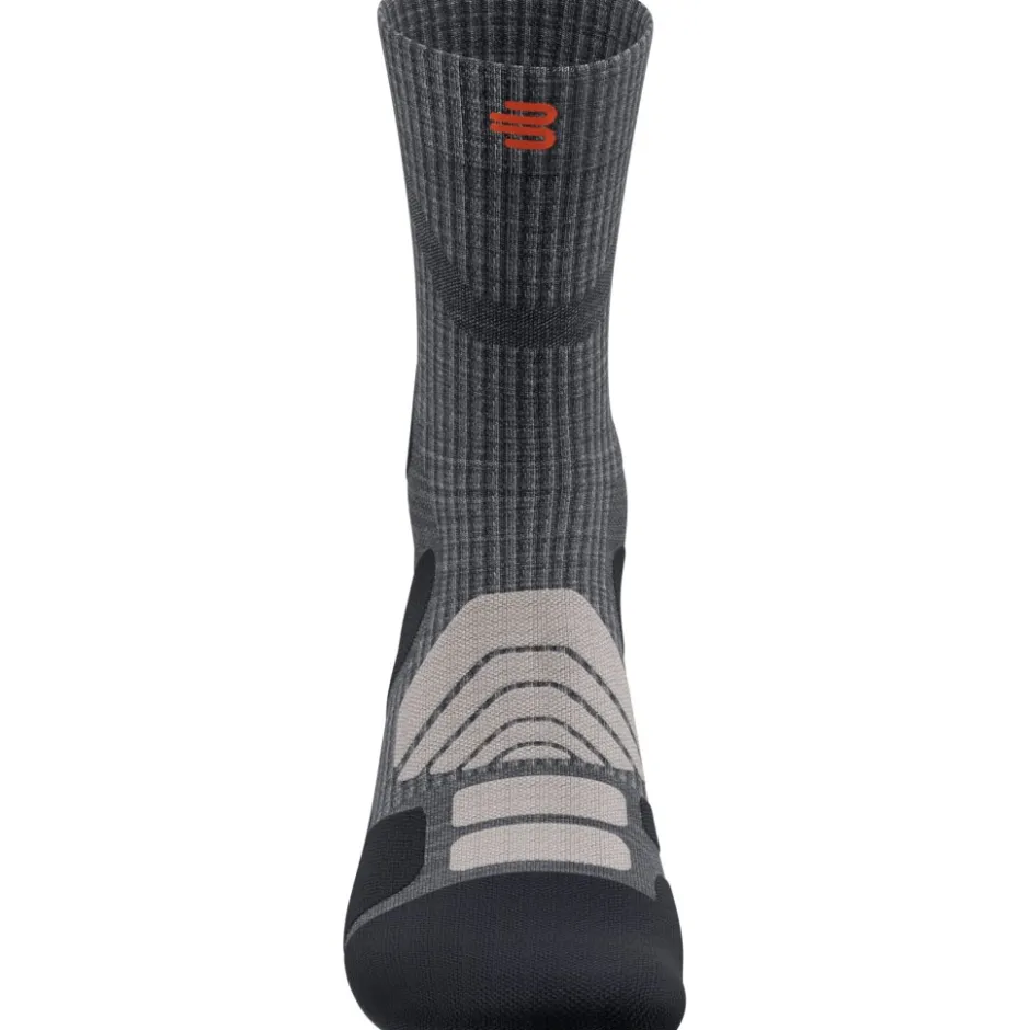 Sokken|Sokken < Bauerfeind Outdoor Merino Mid Cut Sokken Heren - lava grey