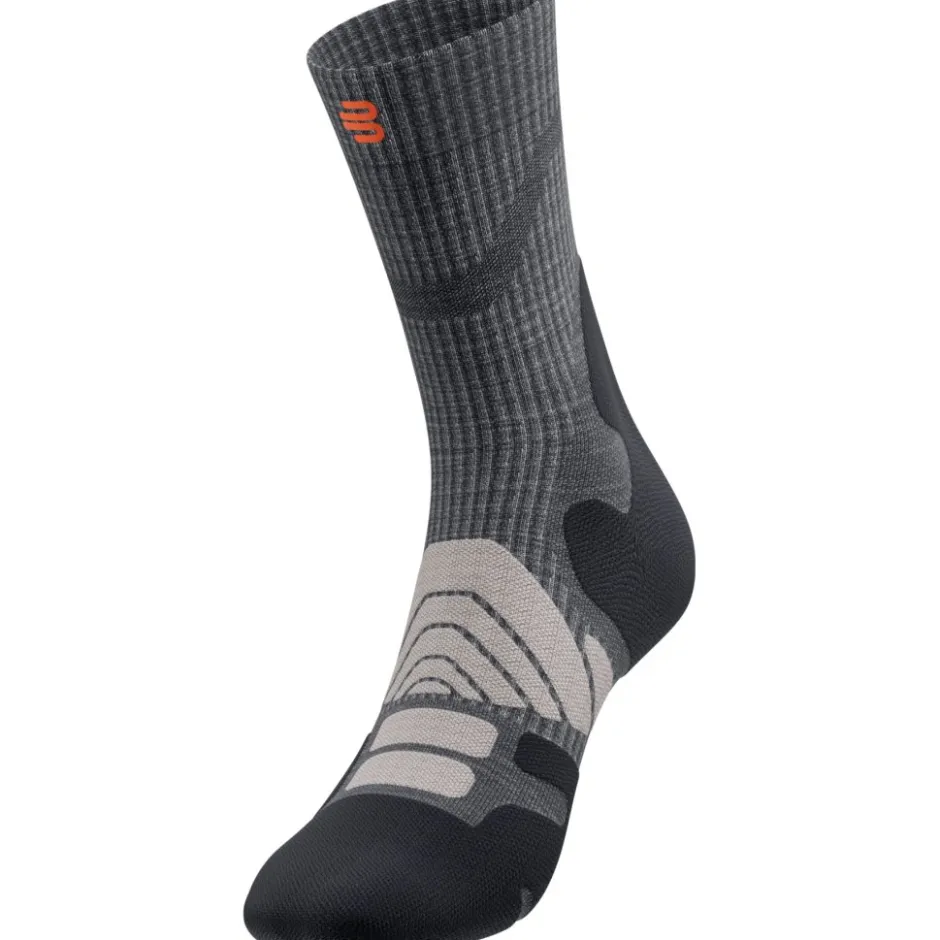 Sokken|Sokken < Bauerfeind Outdoor Merino Mid Cut Sokken Heren - lava grey