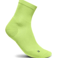Sokken < Bauerfeind Run Ultralight Mid Cut Sokken Heren - lime green