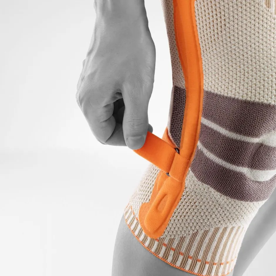 Sportbandages & Braces|Sportbandages & Braces < Bauerfeind Outdoor Kniebandage - andtone-orange