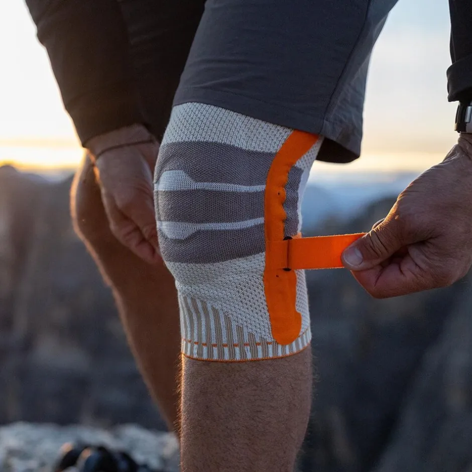 Sportbandages & Braces|Sportbandages & Braces < Bauerfeind Outdoor Kniebandage - andtone-orange