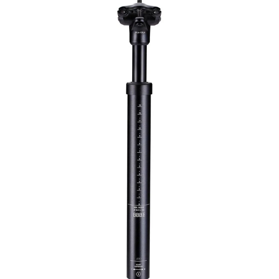 BBB Cycling CandlePost Suspension 350 mm Zadelpen BSP-44 - zwart