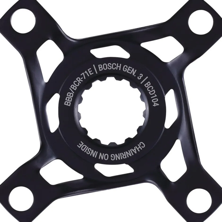 E-Bike Aandrijving < BBB Cycling Crank Spider E-Bike Mount BCR-71E Bosch G3-104/4 -CL52 - zwart