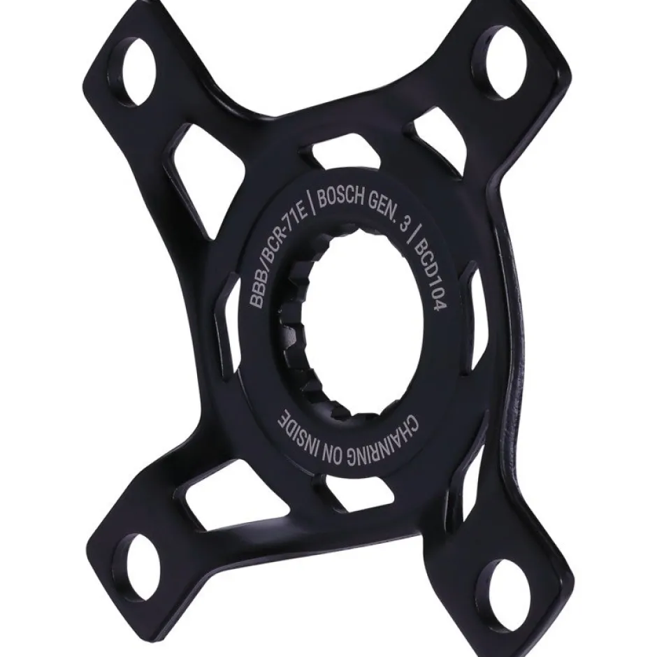 E-Bike Aandrijving < BBB Cycling Crank Spider E-Bike Mount BCR-71E Bosch G3-104/4 -CL52 - zwart