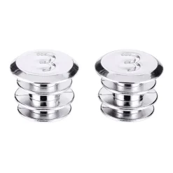 BBB Cycling EndCaps BHT-90S Handle Bar Plugs - chrome